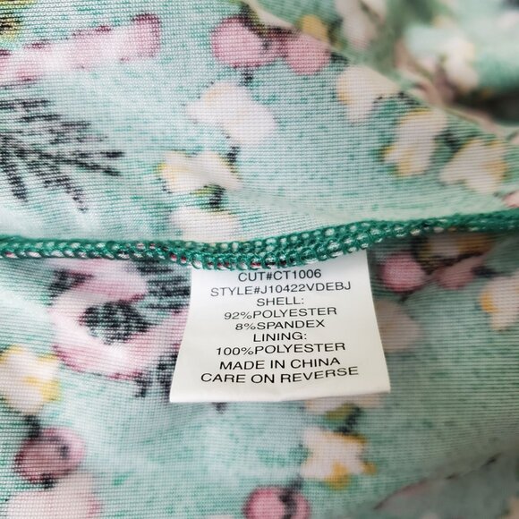 Eyeshadow Christmas womens Jumpsuit size medium Green color straight leg nwot - Picture 12 of 13